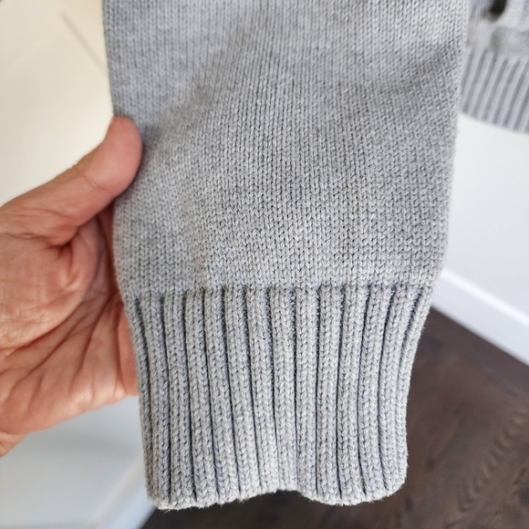 L.L. Bean Men's Zip-Up Sweater in Gray - Picture 5 of 12